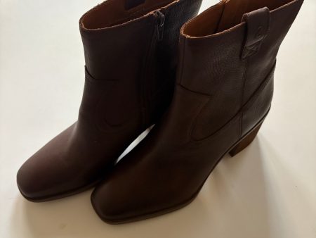 Boots Ankle Heels By Zodiac In Brown, Size: 8.5 Hot on Sale