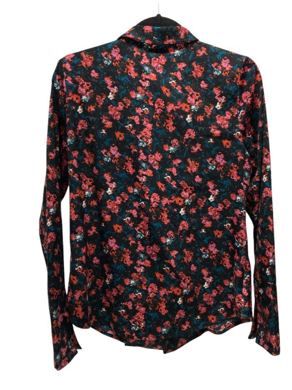 Top Long Sleeve By Something Navy In Floral Print, Size: S Online