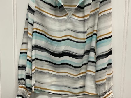 Top Long Sleeve By Worthington In Multi-colored, Size: S For Discount