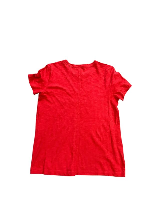 Top Short Sleeve Basic By Loft In Red, Size: M For Discount