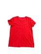 Top Short Sleeve Basic By Loft In Red, Size: M For Discount